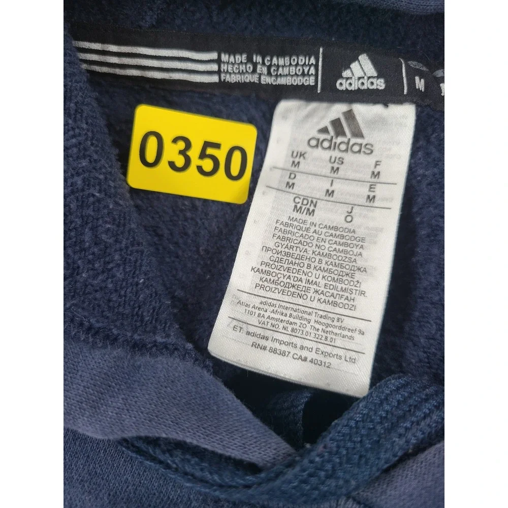 Notre Dame Fighting Irish Hoodie Mens Medium Navy Blue Adidas Basketball NCAA
